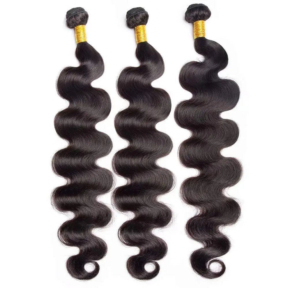Raw Indian Body Wave Human Hair Bundles 100% Unprocessed Hair