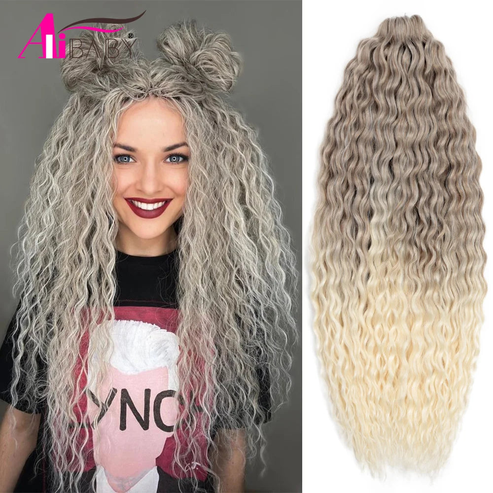 Water Wave Synthetic Crochet Hair - Various Colors Available