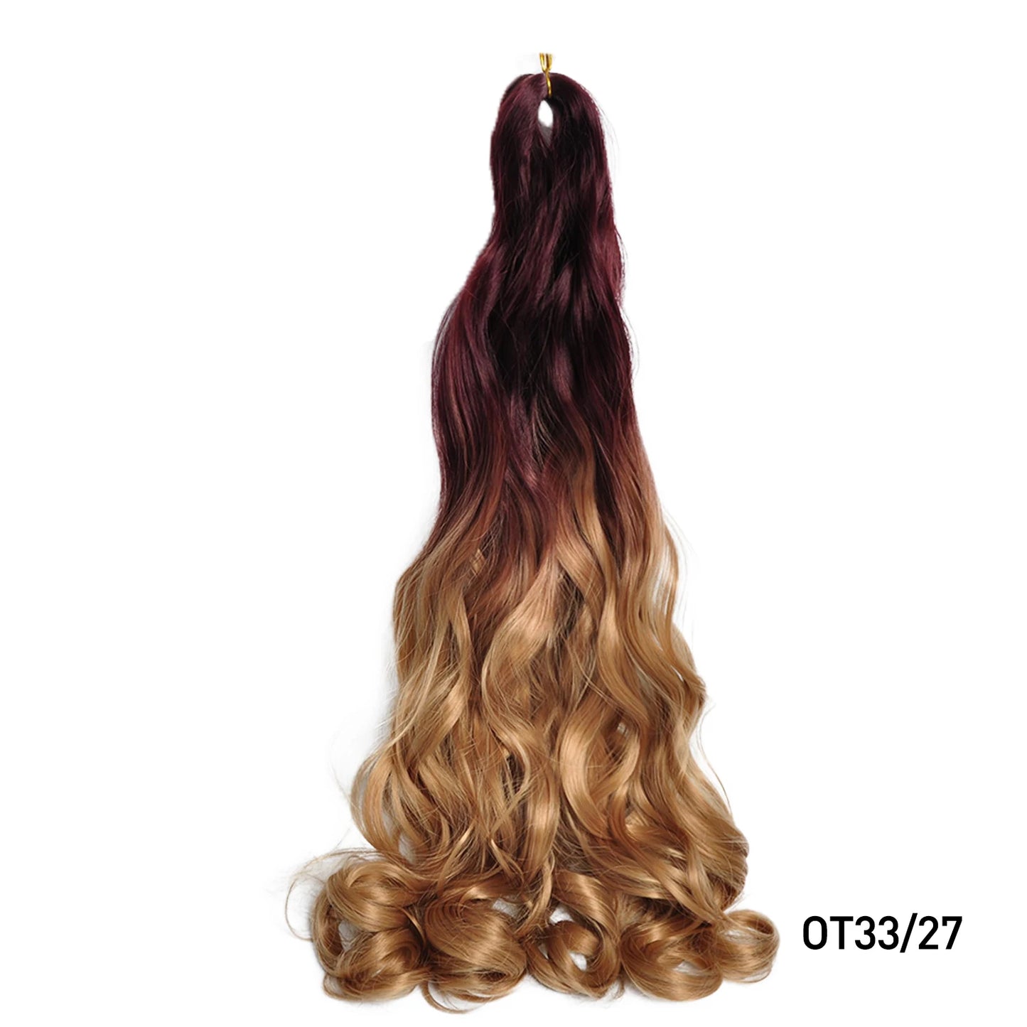 French Spiral Curls Pre Stretched Loose Synthetic Braiding Hair