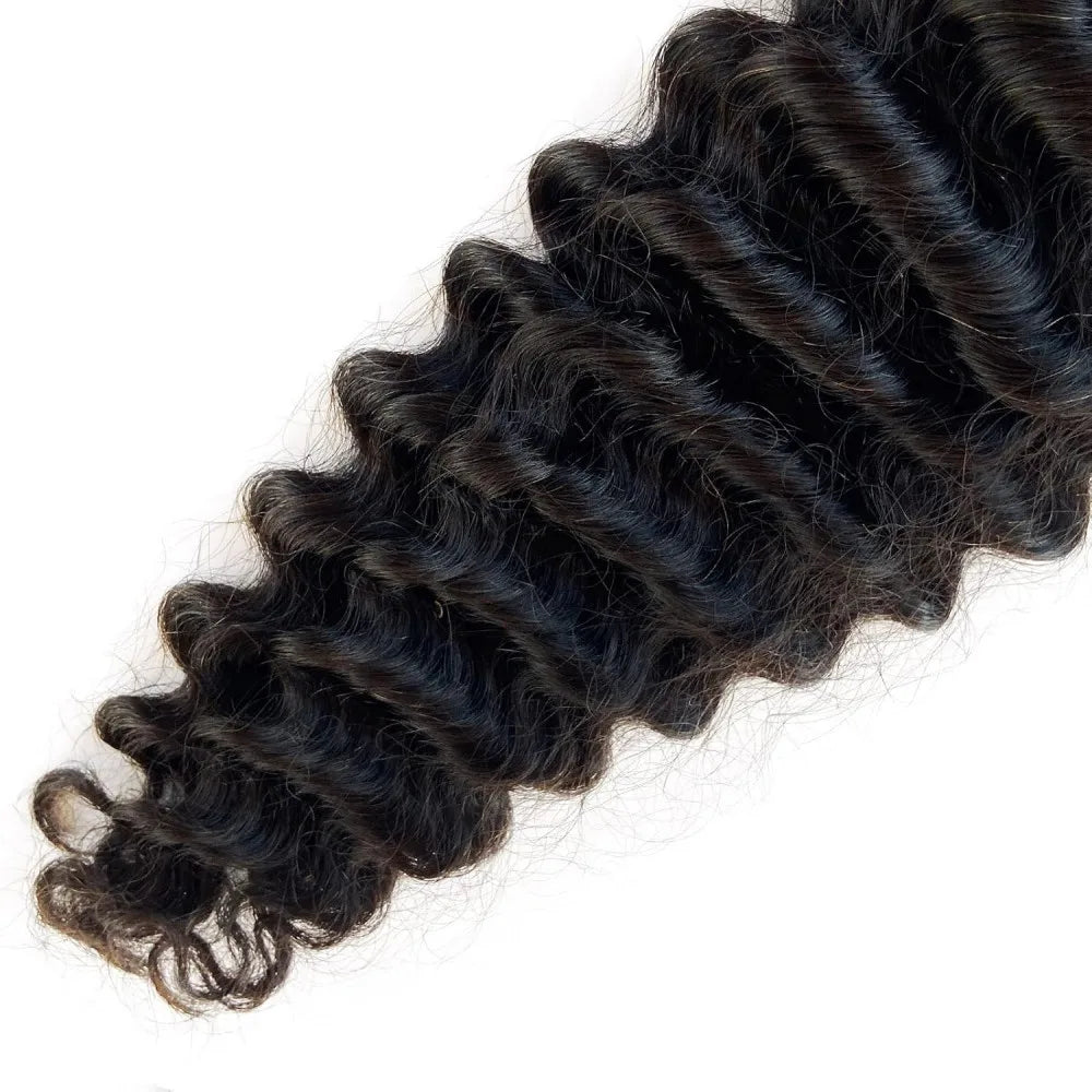 Brazilian Curly Deep Wave Invisible Human Hair Tape Ins