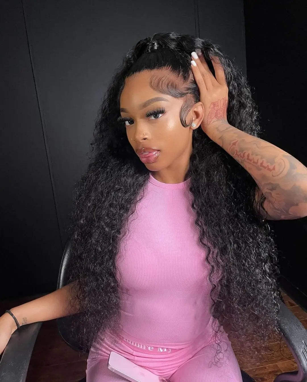 Brazilian Deep Wave Curly - Pre Plucked 360 Lace Front Human Hair Wig