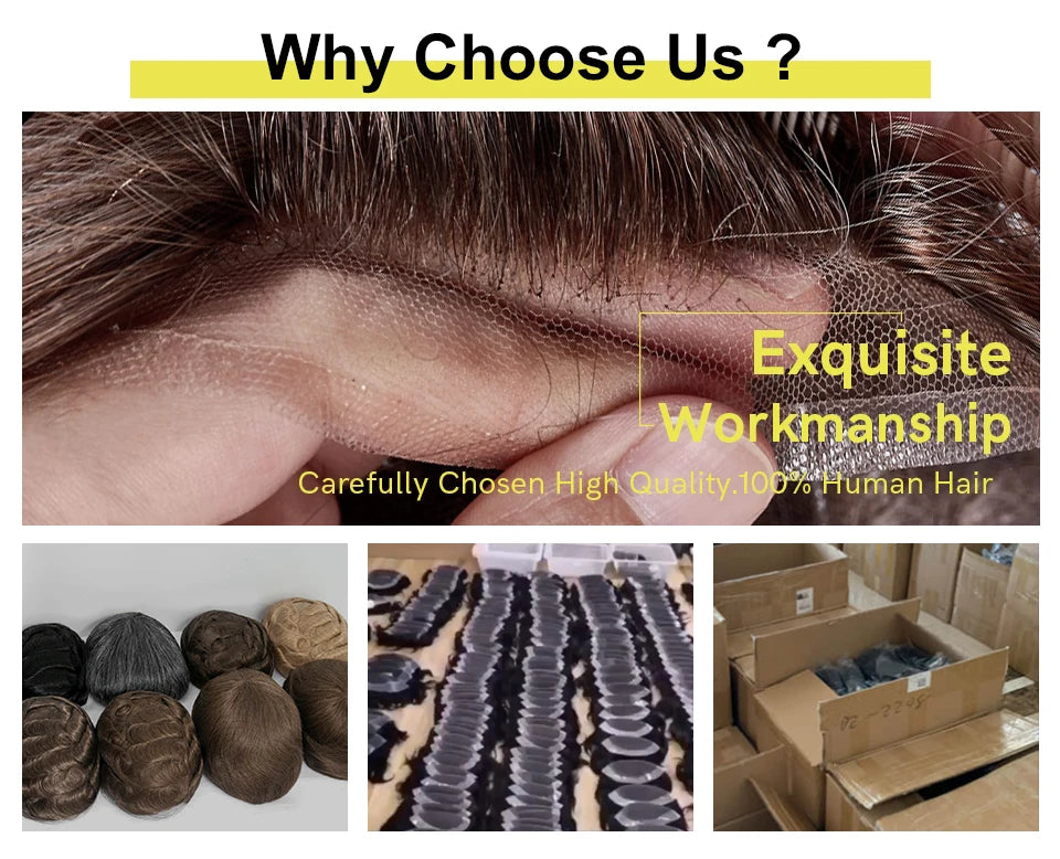 Kuin Kinky Curly - Injection PU Prosthesis Hair System - Various Options Available