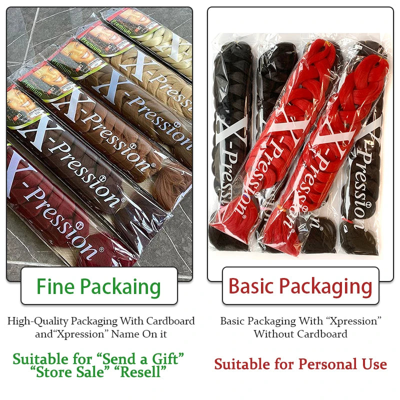 Xpression Kanekalon Synthetic Braiding Hair - Various Colors Available