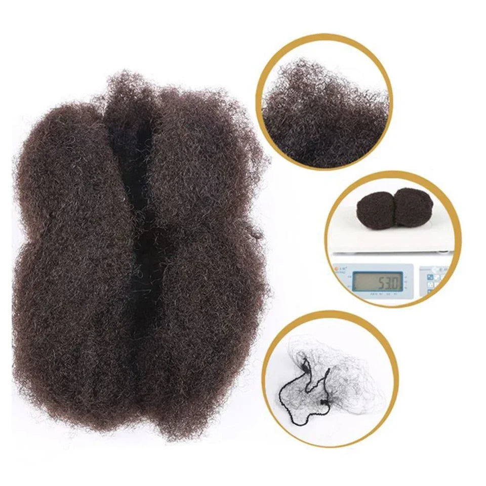 Afro Kinky Bulk Human Hair For Braiding (Lightweight) Various Colors Available