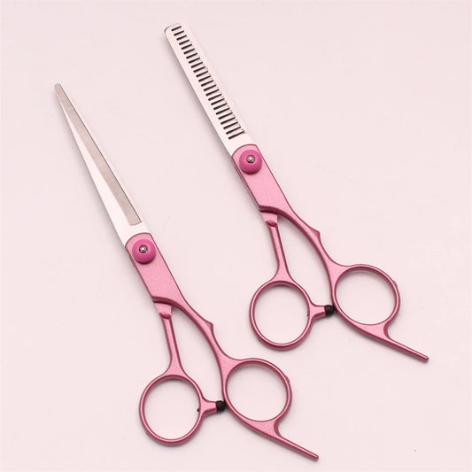 6" Stainless Steel Hair Shears and Scissors - Set & Sold Separately