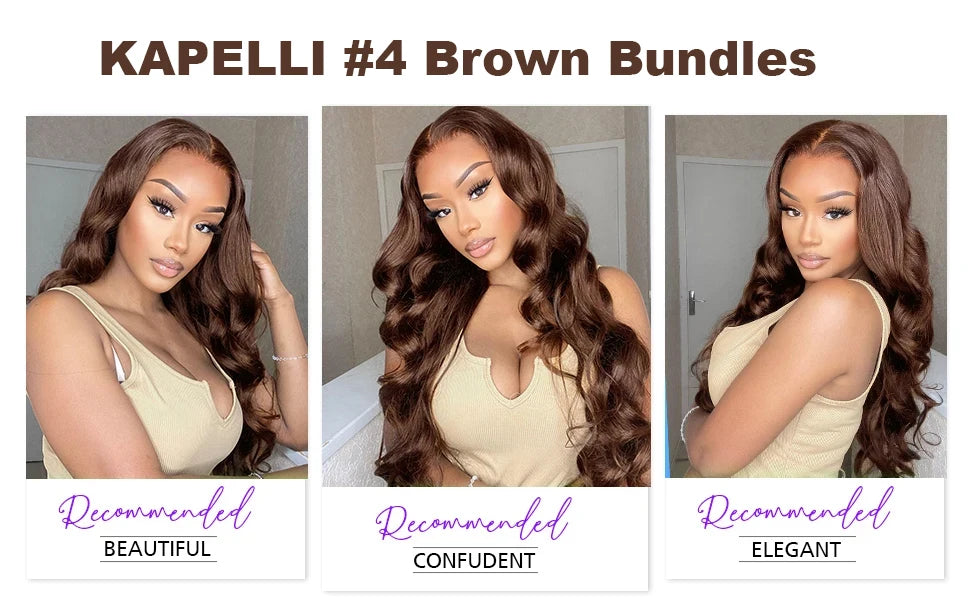 Body Wave Bundles - Human Hair (Two Colors Available)