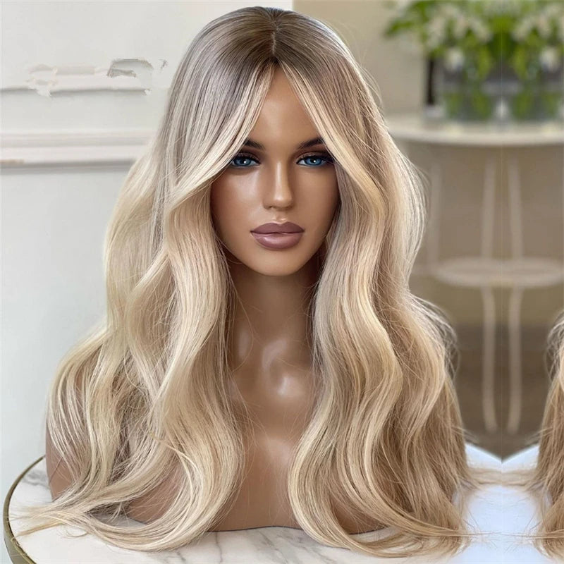 Synthetic Loose Body Wave Lace Front Honey/Platinum/Ash Blonde Wig