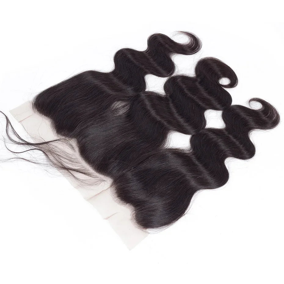 Body Wave Brazilian Remy Pre Plucked 100% Human Hair Lace Frontal or Closures