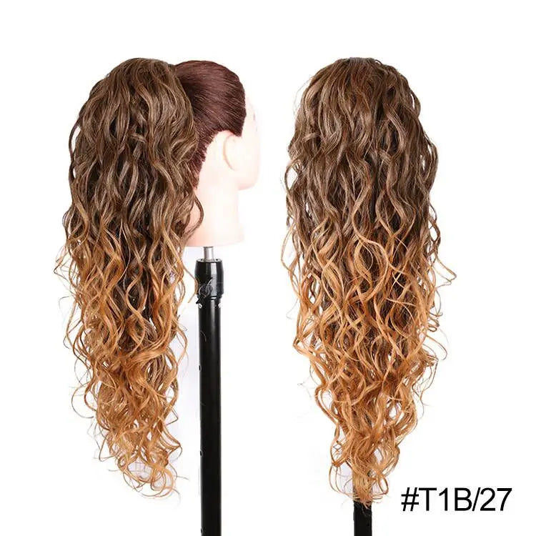 Long Synthetic Clip In Drawstring Ponytails - Various Options Available