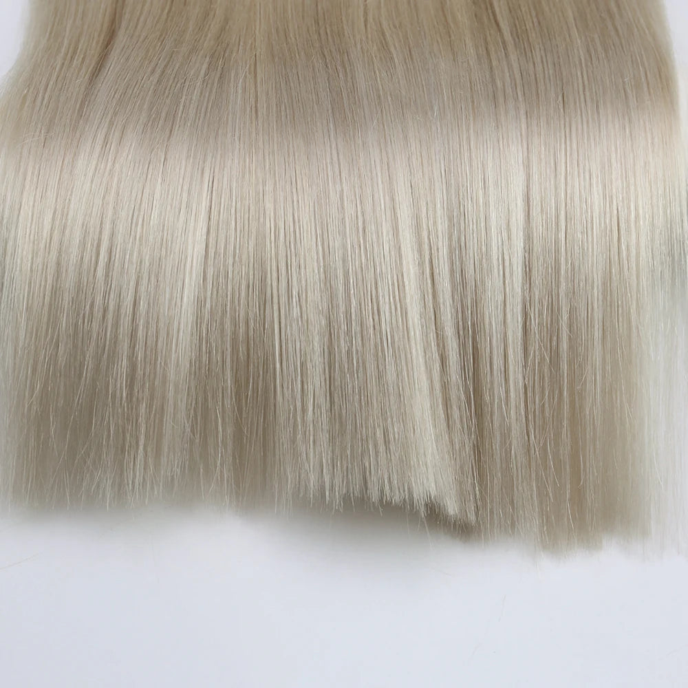 Straight Human Hair Bundles Weave Balayage Hair Pieces
