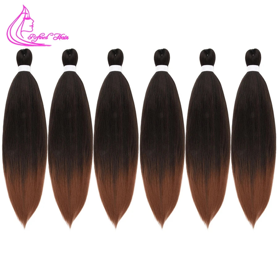 Refined Hair Pre stretched EZ Braid Synthetic - Various Colors Available