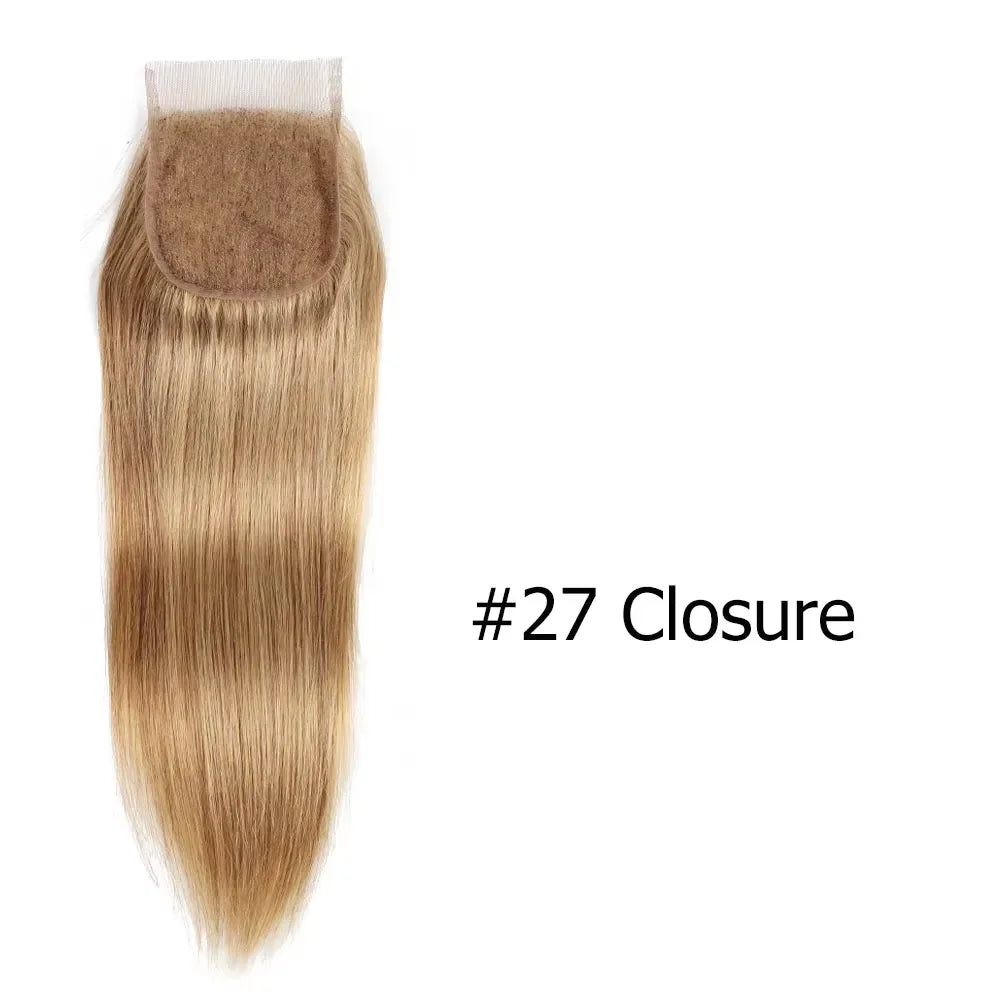 Remy Hair Pre Plucked Swiss Lace 4X4 Lace Straight Transparent Closure