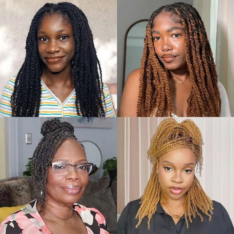 Afro Kinky Bulk Human Hair For Braiding (Lightweight) Various Colors Available