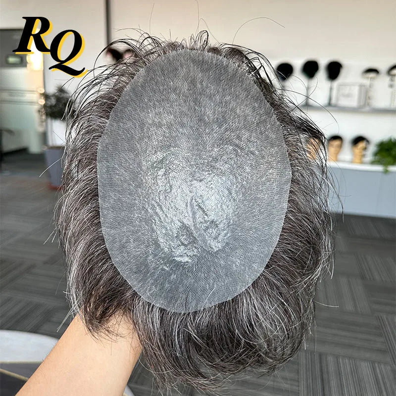 Pre Styled Men Thin Skin V Looped Human Hair Men's Hair Replacement Systems - Various Options Available