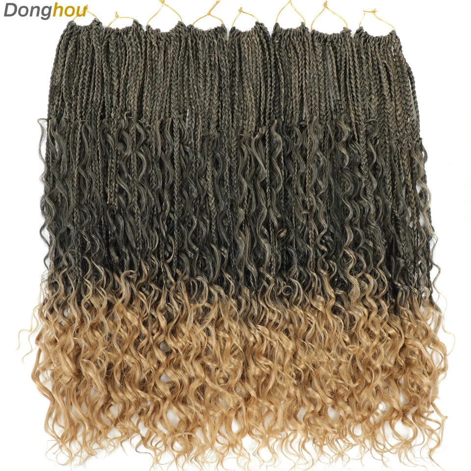 Boho Box Braids Synthetic Crochet Hair