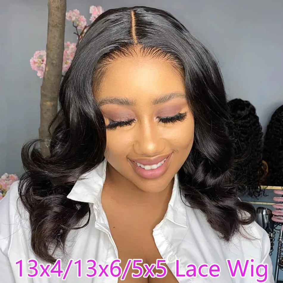 Body Wave Bob - Transparent Lace Frontal Human Hair Wig