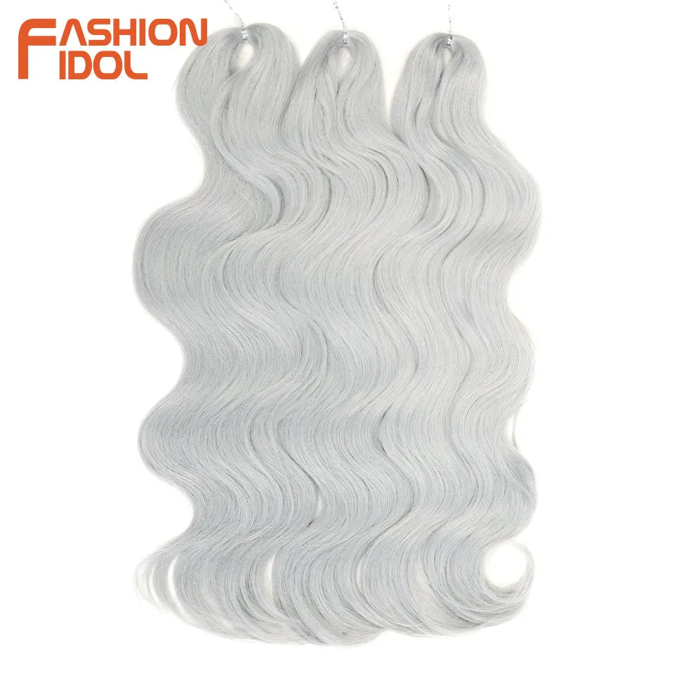 Soft Body Wave Synthetic Braiding Hair - Various Colors Available
