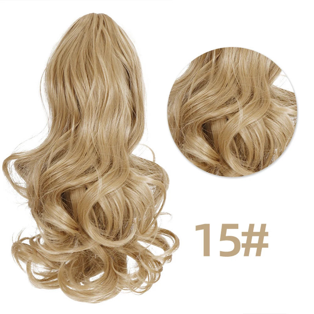 Curly Body Wave Synthetic Clip In Ponytails - Various Options Available