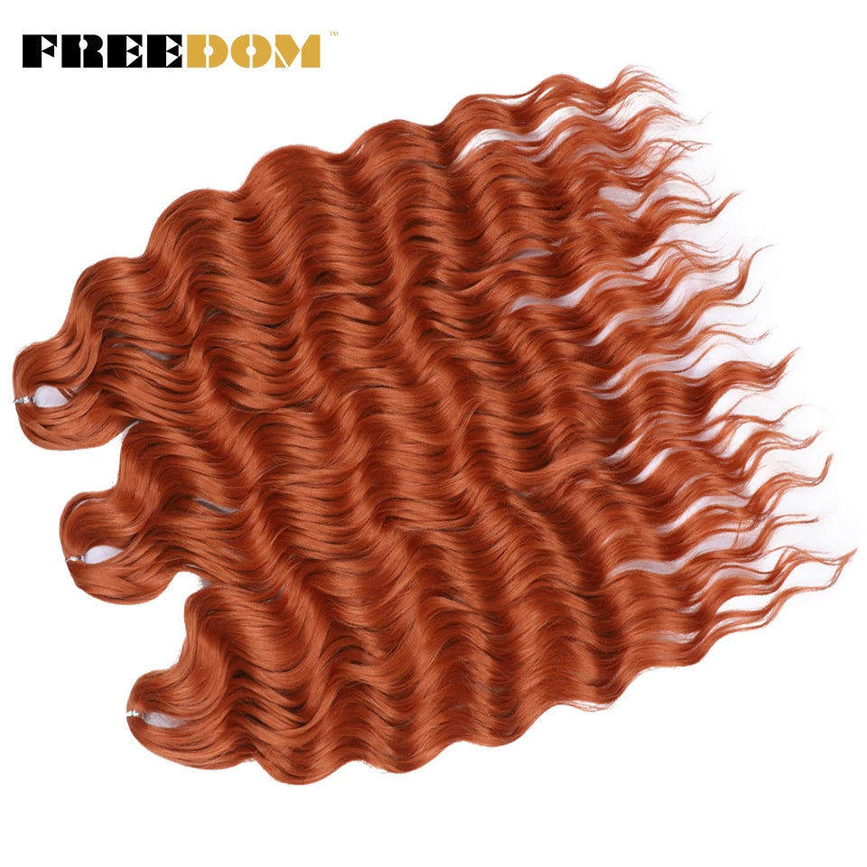 Deep Water Wave Synthetic 24inch Long Crochet Hair