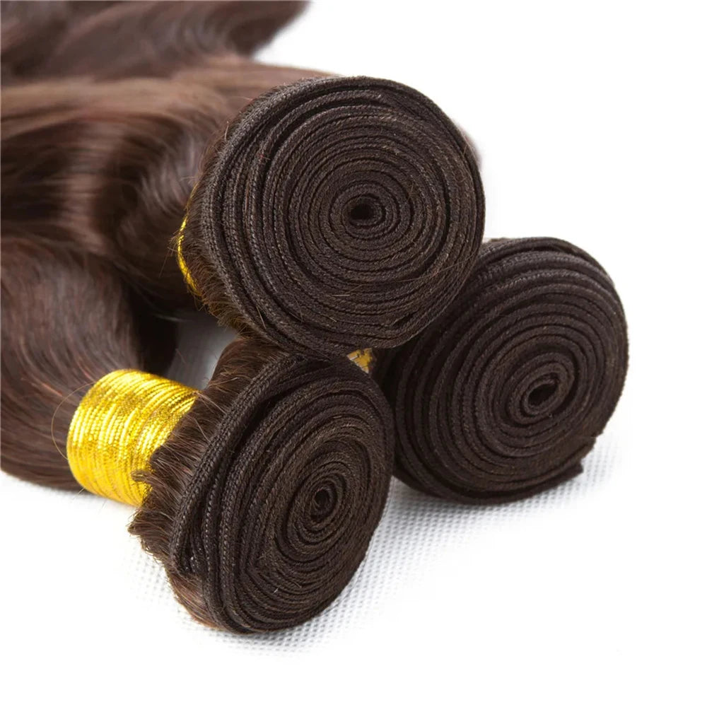 #4 Dark Brown Body Wave Human Hair Bundles