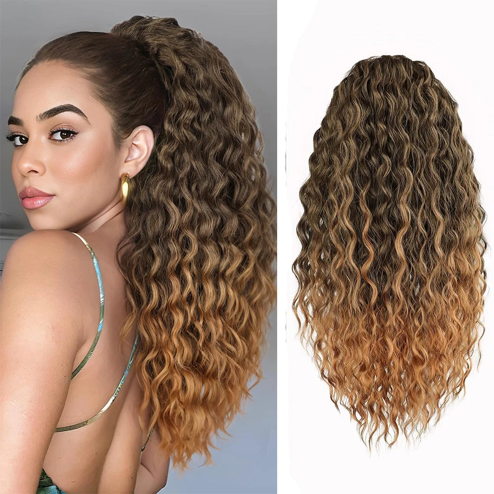 Sylhair Drawstring Synthetic 24Inch Ponytail