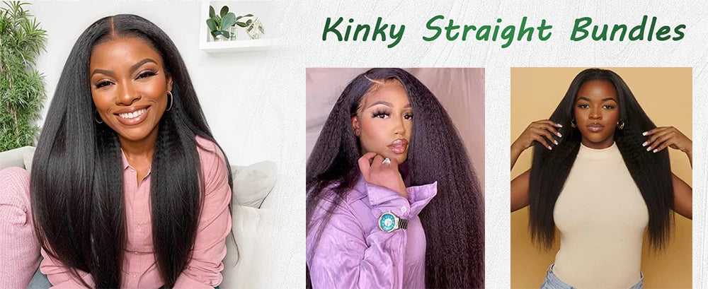 Raw Indian Yaki Straight 3 Bundles With HD Frontal Closure Human Hair Bundles