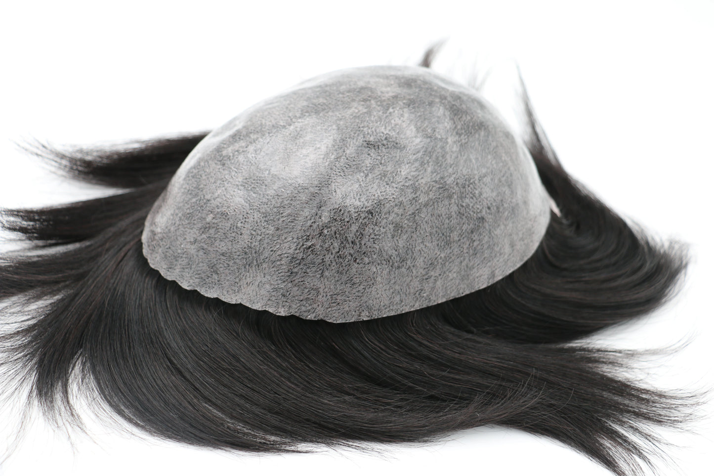 Human Hair Capillary Prothesis 130% Density 0.1-0.12 Thickness Skin Hair Wig