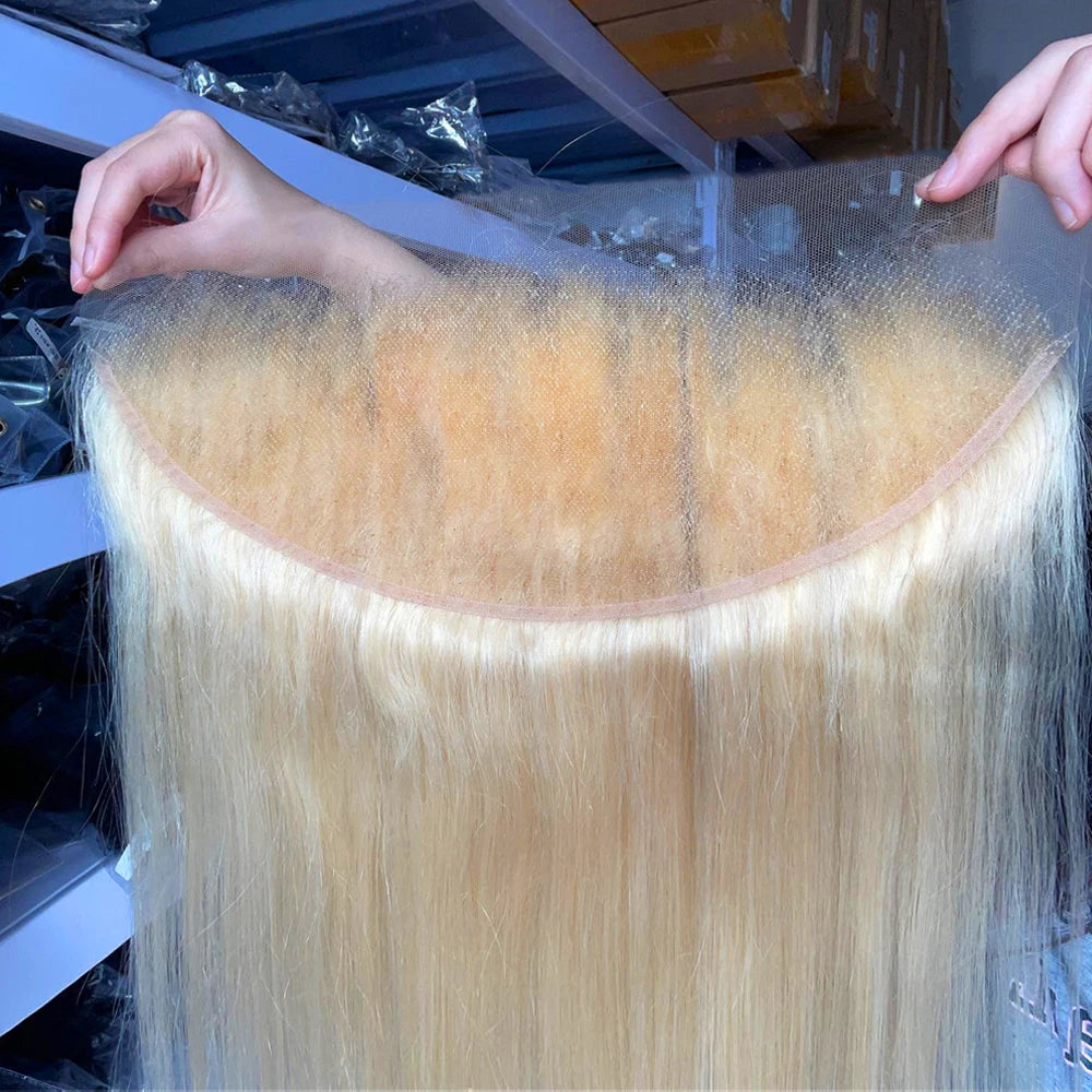 Transparent Lace Frontal Pre Plucked With Baby Hair - Blonde 613, 13x4
