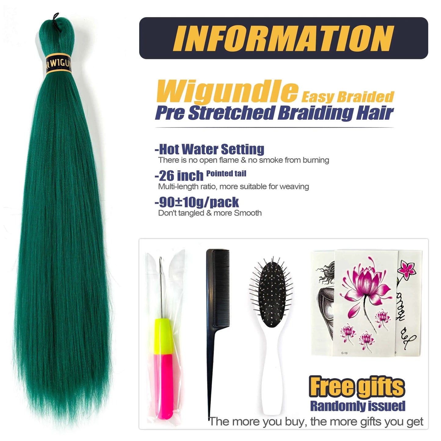 EZ Pre-Stretched Synthetic Braiding Hair