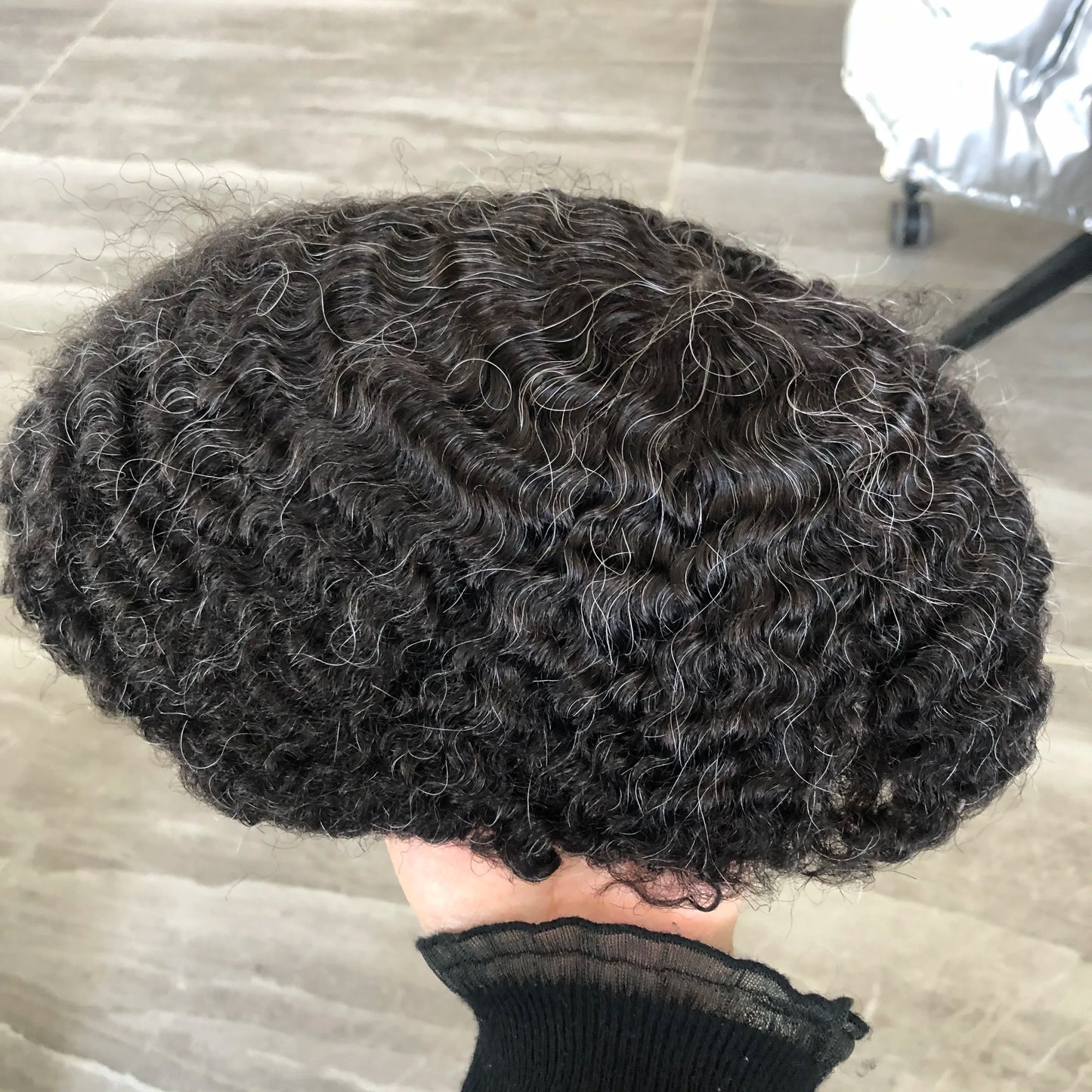 10mm 360 Afro Wave Human Hair Prosthesis Capillary Toupee Full Skin Base Hairpiece Units - Various Options Available