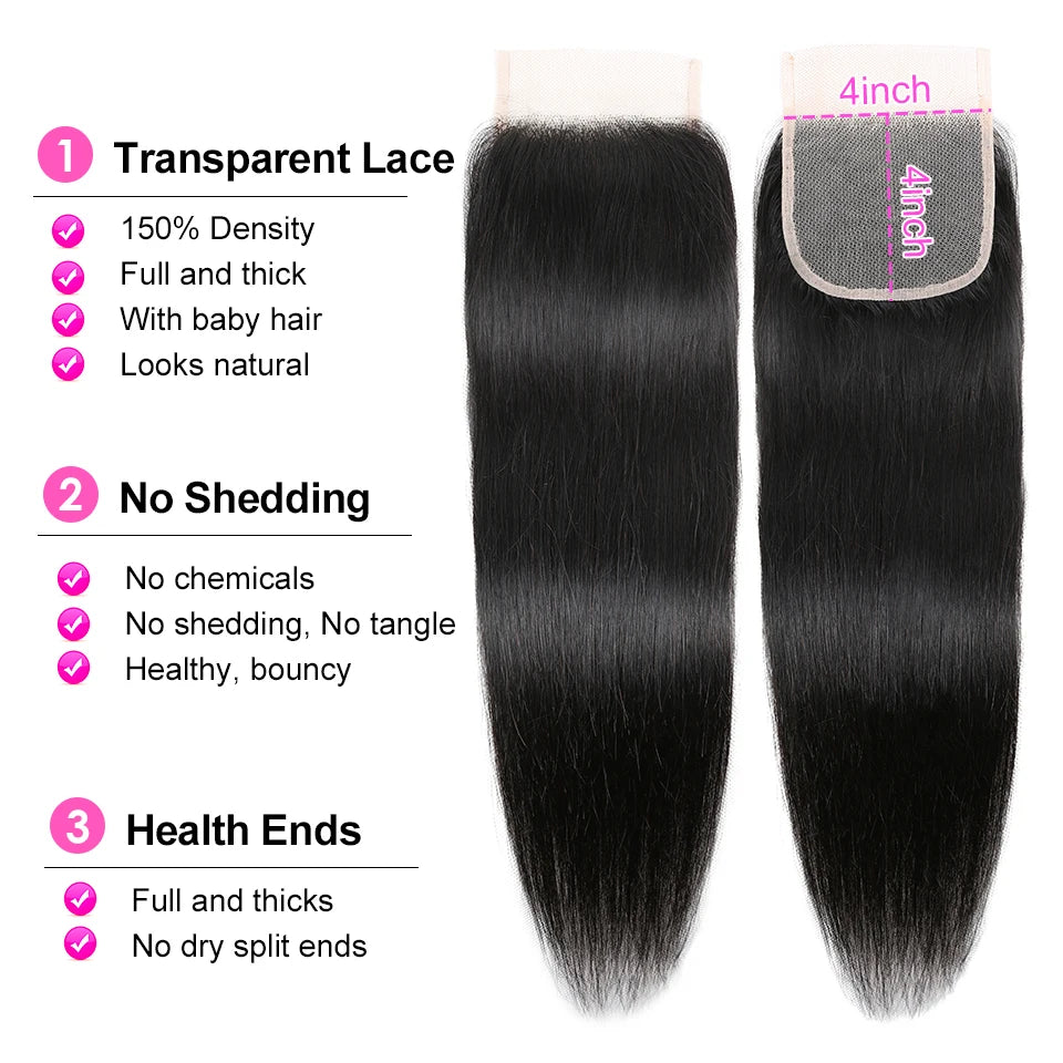 13x4 HD Lace Straight Frontal 100% Remy Human Hair