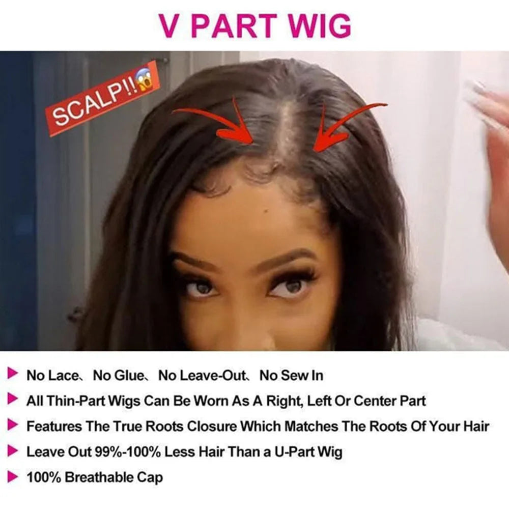 Body Wave - U  and V Part Wigs - Human Hair