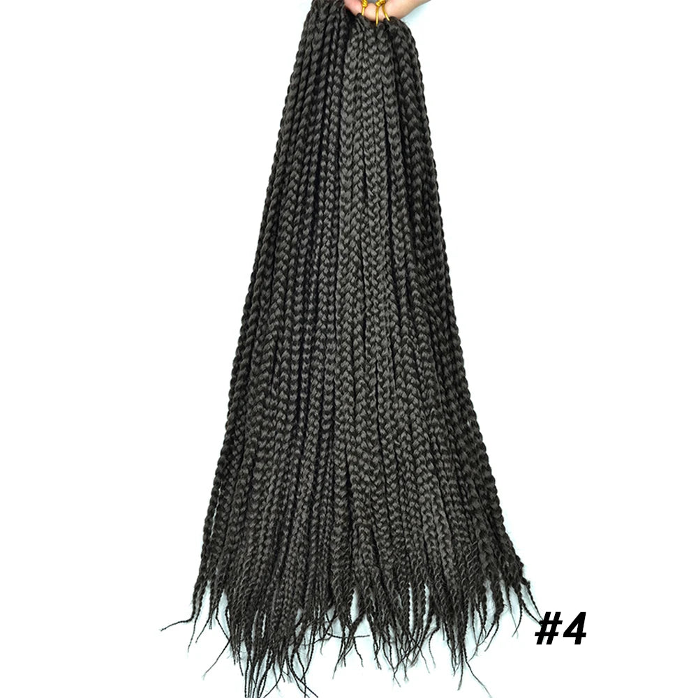 Synthetic Long Pre-Looped Box Braids Crochet Hair