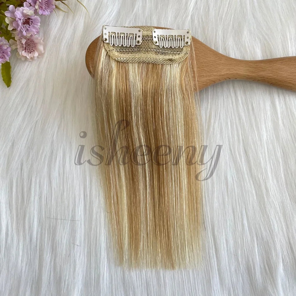 Real Remy Human Hair Clip-In Extensions - Short, Straight Hair Invisible Hairpin Adds Volume & Hides Thinning 10cm-30cm