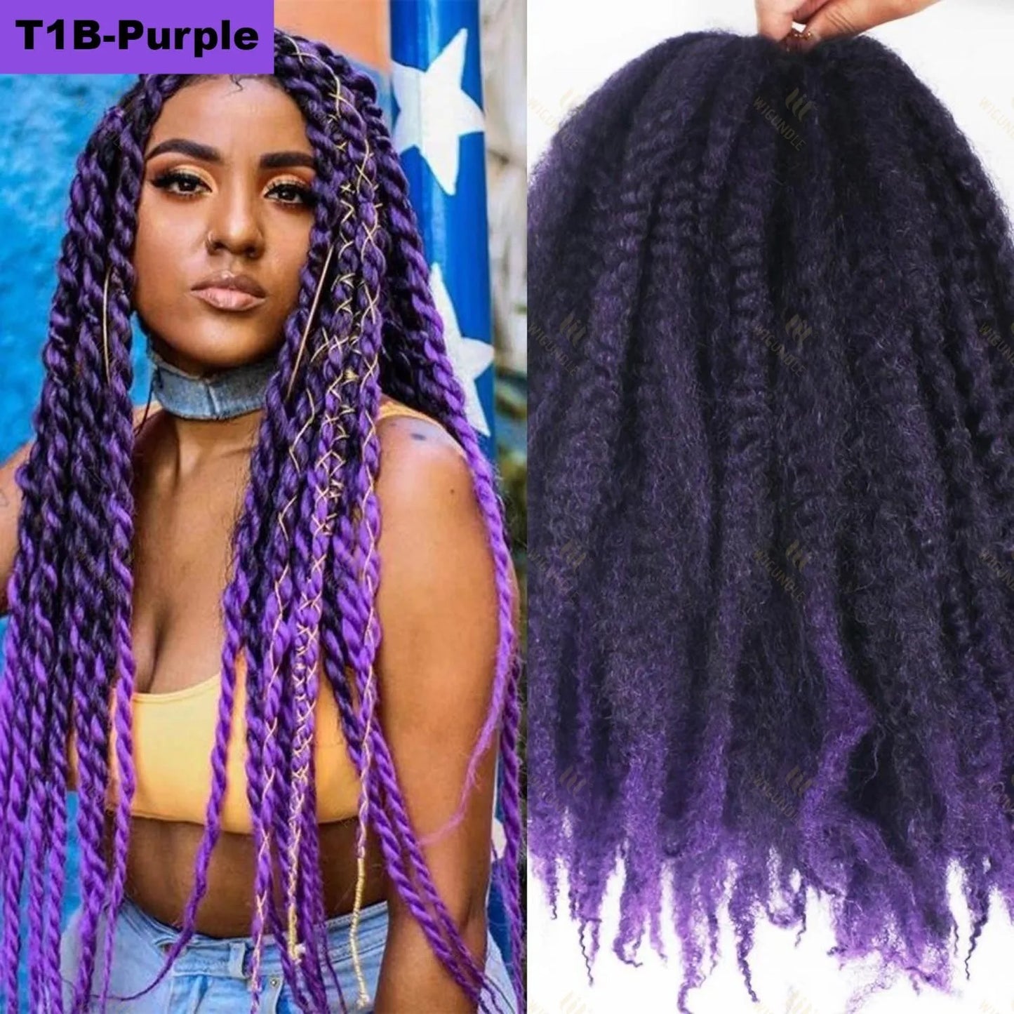Marley Twists Synthetic Braiding/Crochet Hair - Various Colors Available