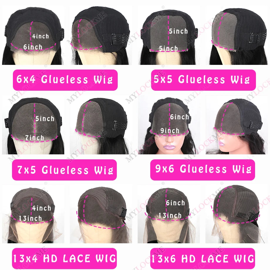 Body Wave Glueless Human Hair Pre Cut Lace Wig