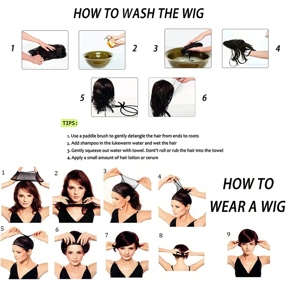 Afro Synthetic Wigs - Various Colors Available