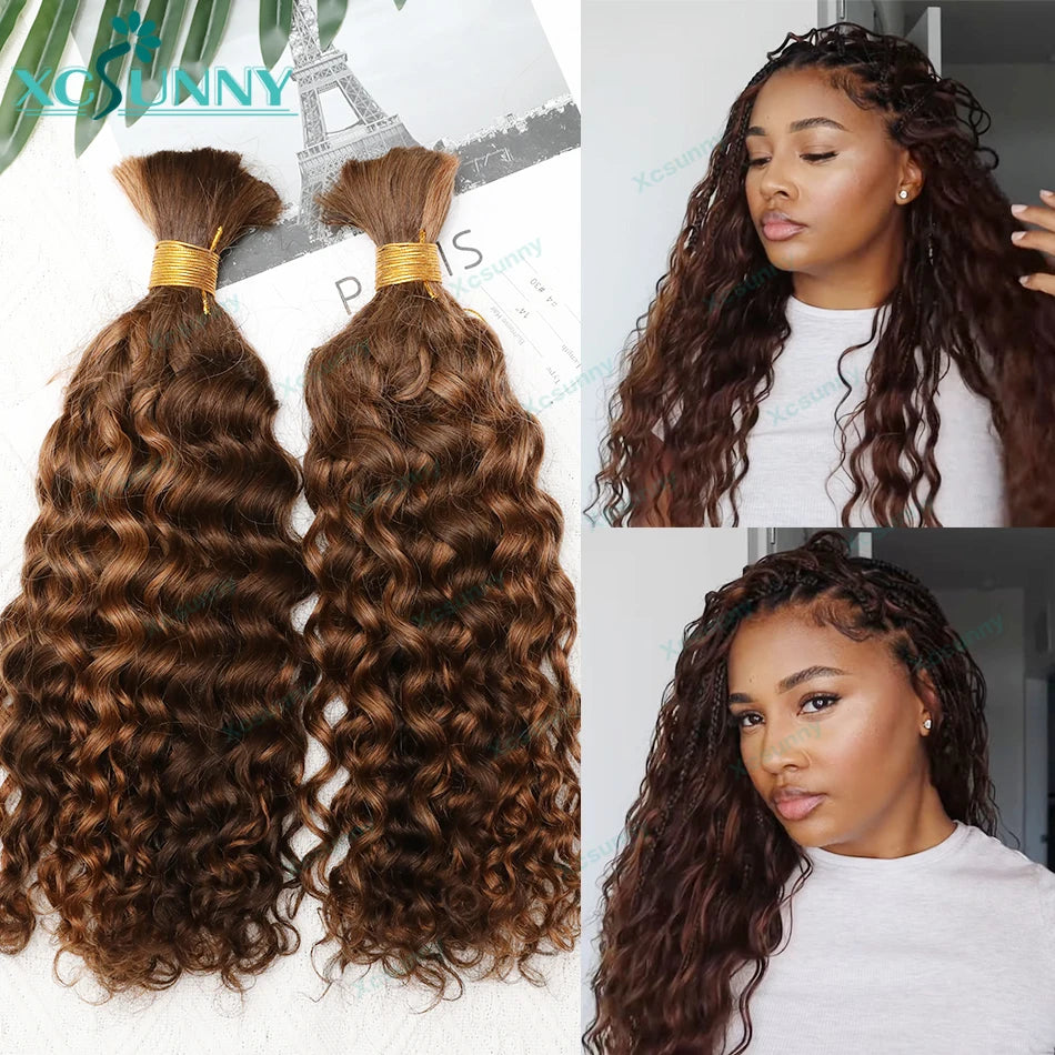 Water Wave Braiding Human Hair - Various Colors Available