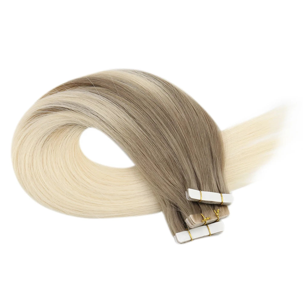 Invisible Seamless Skin Weft Injection Virgin Human Hair Tape In