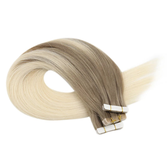 Invisible Seamless Skin Weft Injection Virgin Human Hair Tape In
