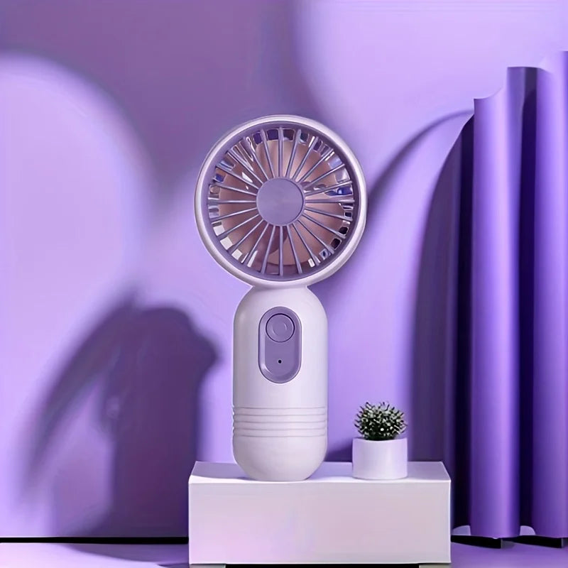 1PC USB Mini Rechargeable Portable Handheld Fan with 3 Speeds