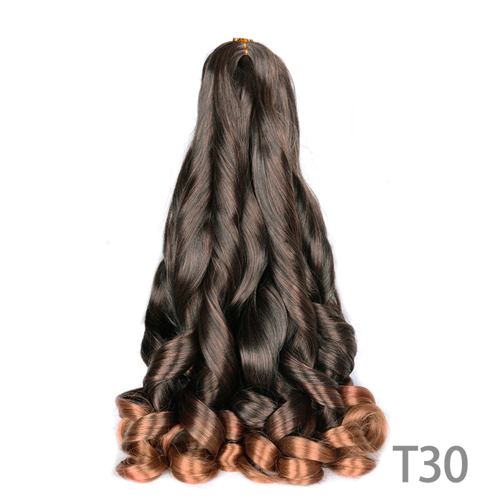 Loose French Spiral Curl Synthetic Pre-Stretched Braiding Hair