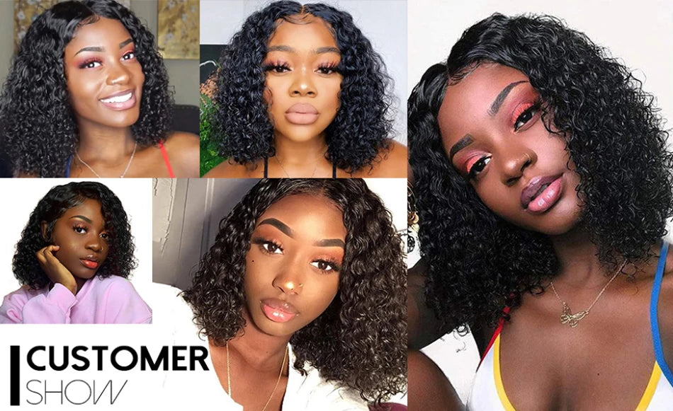 Short Afro Kinky Curly 3 Bundles - Raw Indian Human Hair 100% Virgin Tissage