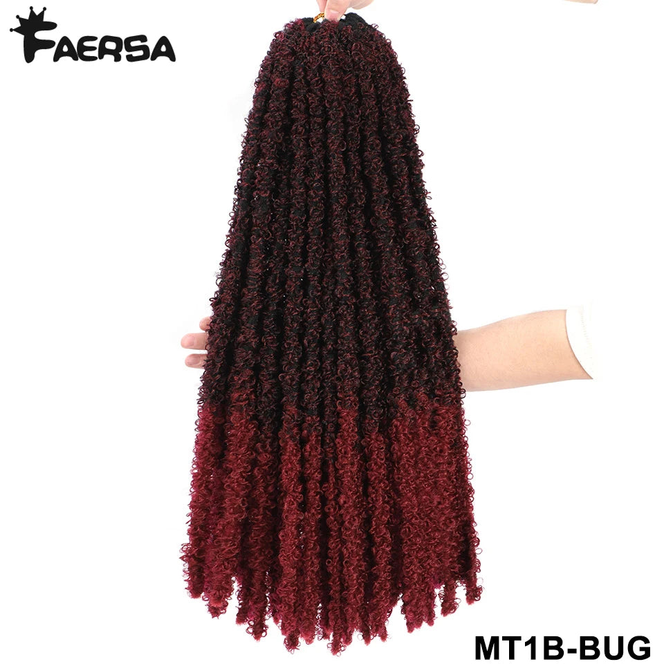 Butterfly Locs Crochet Synthetic Hair - Various Colors Available