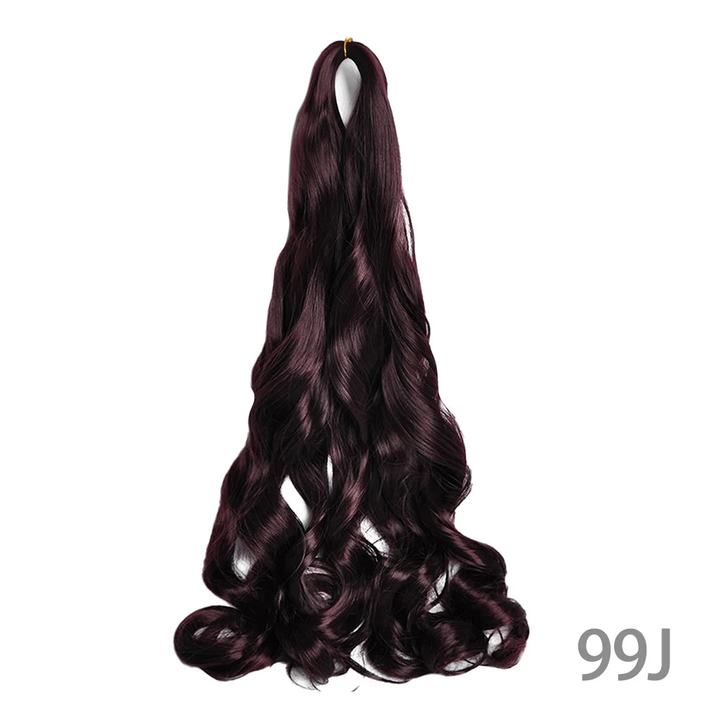 Loose French Spiral Curl Synthetic Pre-Stretched Braiding Hair