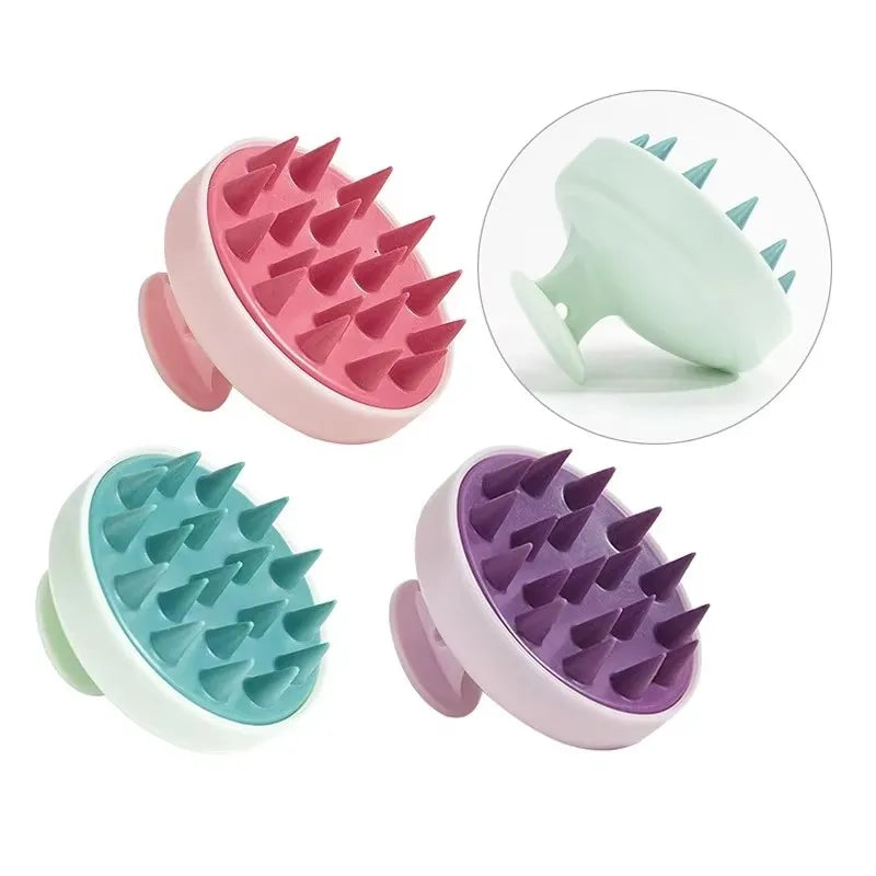 1pc Silicone Shampoo Brush Head Scalp Massage