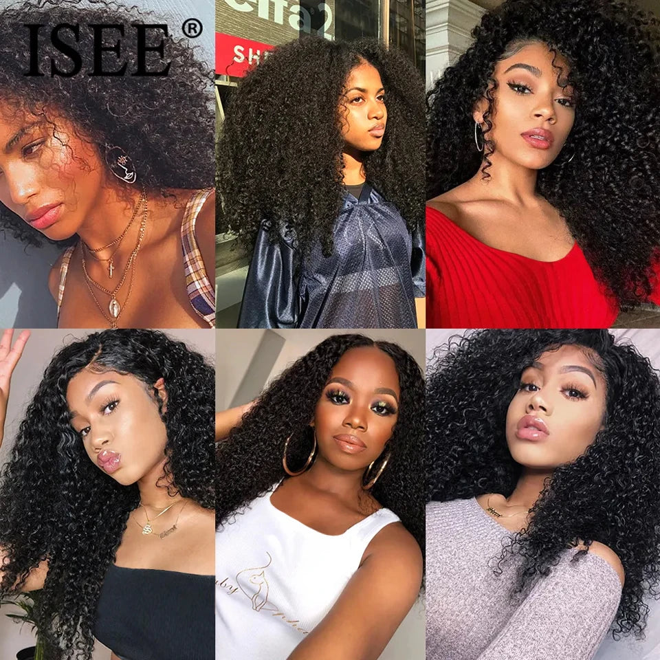 Kinky Curly 100% Unprocessed Virgin Human Hair Bundles Nature Color