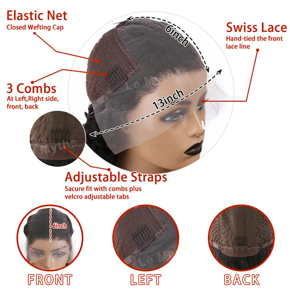 Brazilian Body Wave - Glueless HD Lace Front Wear & Go Human Hair Wig
