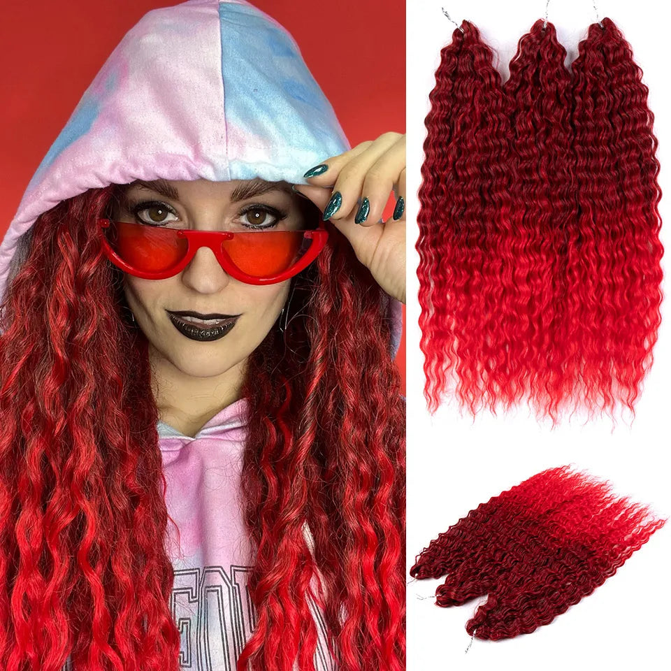 Water Wave Synthetic Crochet Hair - Various Colors Available