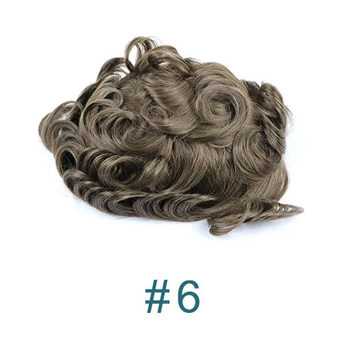 100% Human Hair Natural Hairline Skin Pu Thin 0.1mm Base, 110% Density ,Toupee/Replacement Unit - Various Options Available